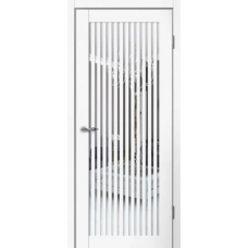 Дверь межкомнатная Сибирь Профиль Классик C07 Эмалит белый, стекло белое матовое